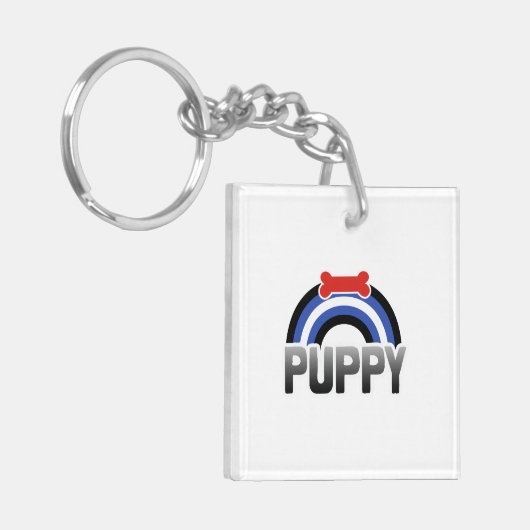 Puppy Play Pride Sleutelhanger (Voorkant Links)