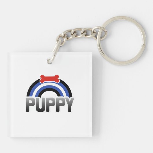 Puppy Play Pride Sleutelhanger (Achterkant)