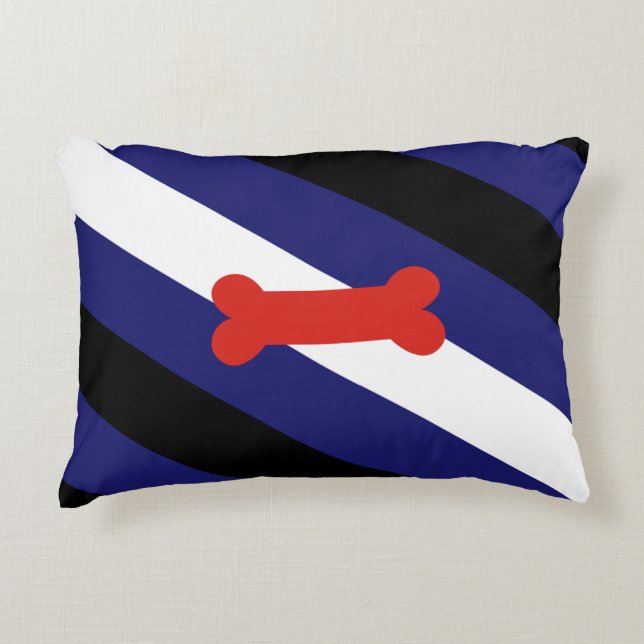 Puppy Play Pride Vlag Accent Kussen (Voorkant)
