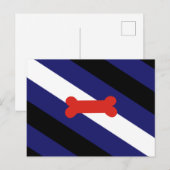 Puppy Play Pride Vlag Briefkaart (Voorkant / Achterkant)