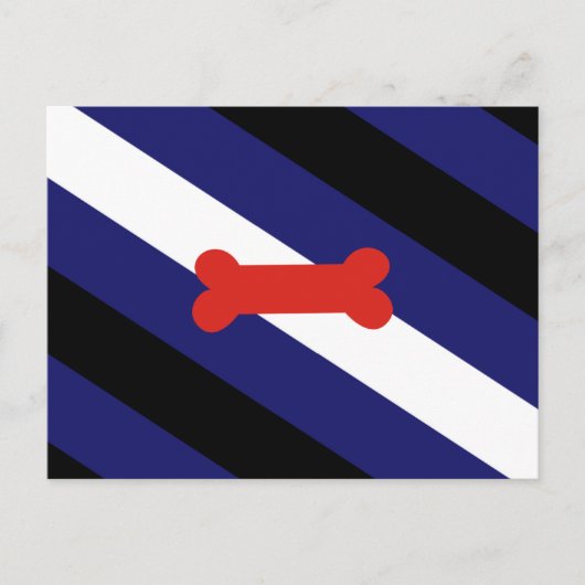Puppy Play Pride Vlag Briefkaart (Voorkant)