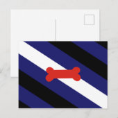 Puppy Play Pride Vlag Briefkaart (Voorkant / Achterkant)