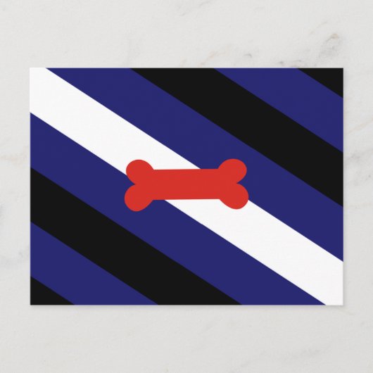 Puppy Play Pride Vlag Briefkaart (Voorkant)