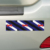 Puppy Play Pride Vlag Bumpersticker (Op auto)