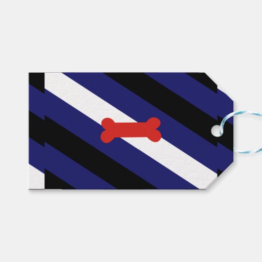 Puppy Play Pride Vlag Cadeaulabel (Voorkant (Horizontaal))