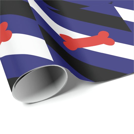Puppy Play Pride Vlag Cadeaupapier (Rol Hoek)