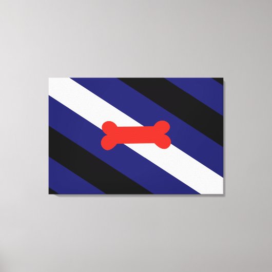 Puppy Play Pride Vlag Canvas Afdruk (Voorkant)