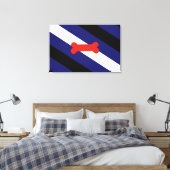 Puppy Play Pride Vlag Canvas Afdruk (Insitu (Slaapkamer))