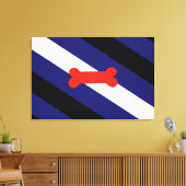 Puppy Play Pride Vlag Canvas Afdruk (Insitu (Woonkamer))