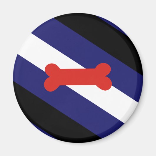 Puppy Play Pride Vlag Magneet (Voorkant)