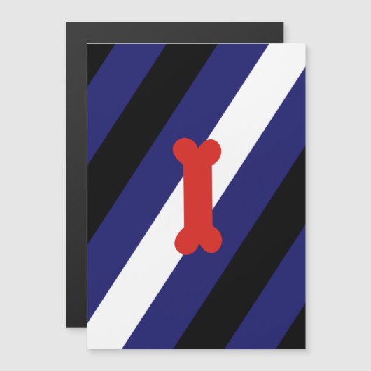 Puppy Play Pride Vlag Magnetische Uitnodiging (Voorkant / Achterkant)