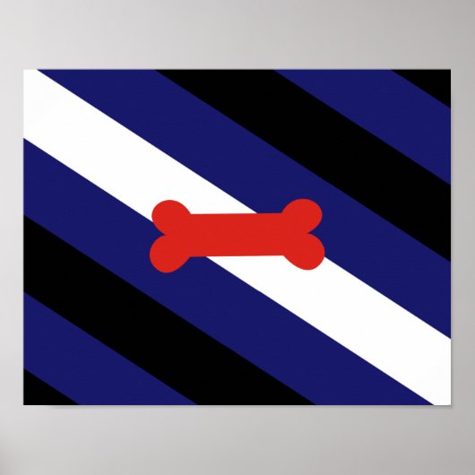 Puppy Play Pride Vlag Poster (Voorkant)