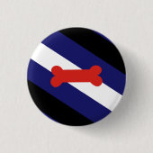 Puppy Play Pride Vlag Ronde Button 3,2 Cm (Voorkant)