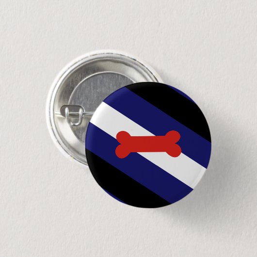 Puppy Play Pride Vlag Ronde Button 3,2 Cm (Voorkant /achterkant)