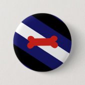 Puppy Play Pride Vlag Ronde Button 5,7 Cm (Voorkant)