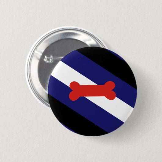 Puppy Play Pride Vlag Ronde Button 5,7 Cm (Voorkant /achterkant)