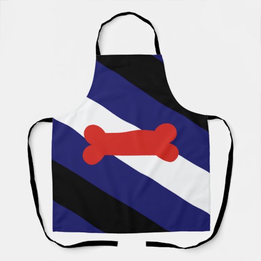 Puppy Play Pride Vlag Schort (Voorkant)