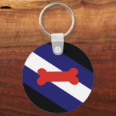 Puppy Play Pride Vlag Sleutelhanger (Voorkant)