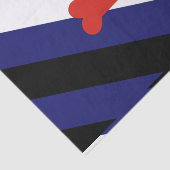 Puppy Play Pride Vlag Tissuepapier (Detail)