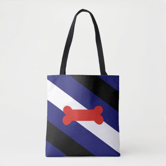 Puppy Play Pride Vlag Tote Bag (Voorkant)