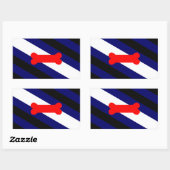 Puppy Play Pride Vlaggenrechthoek Stickers Glanzen (Vel)