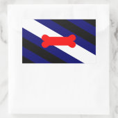 Puppy Play Pride Vlaggenrechthoek Stickers Glanzen (Tas)