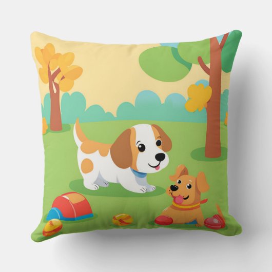 Puppy Playland Kussen (Achterkant)