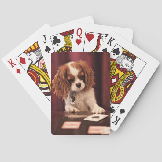 Puppy Plays Cards Speelkaarten (Achterkant)
