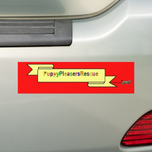 PUPPY PLEASERS RECUE LOGO STICKER (Op auto)