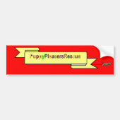 PUPPY PLEASERS RECUE LOGO STICKER (Voorkant)