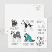 Puppy Poem Briefkaart (Voorkant / Achterkant)