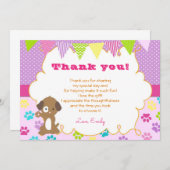 Puppy Polka Paws - Bedankt voor je creditcard (Voorkant / Achterkant)