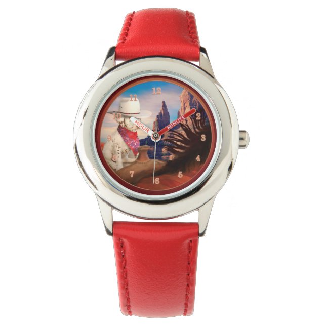 PUPPY PONY EXPRESS DALMATIAN ROUGH RIDER HORLOGE (Voorkant)