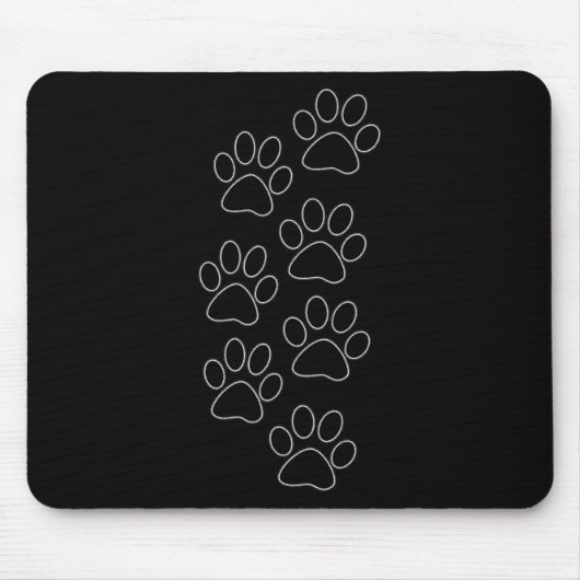 Puppy Pootjes Hond Prints Papa Pup Mam Goed Jongen Muismat (Voorkant)