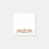 Puppy Post Het Noteert Schattigee Doggy Notitieblo Post-it® Notes (Voorkant)