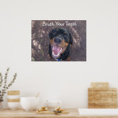 Puppy Poster Teth Rottweiler (Keuken)