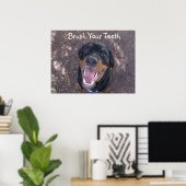 Puppy Poster Teth Rottweiler (Thuiskantoor)
