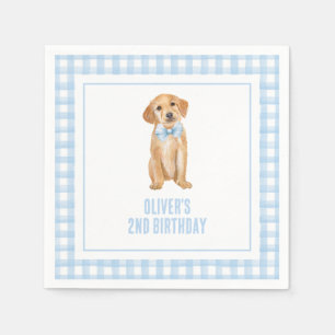 Puppy preppy karte verjaardag servet