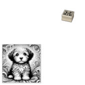 Puppy pret fun rubberstempel (Gestempeld)