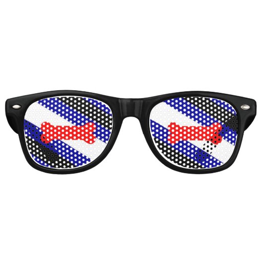 Puppy Pride Flag Zonnebril (Voorkant)