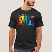 Puppy Pride LGBT T Populair LGBT Gift Idee Premium T-shirt (Voorkant)