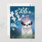 Puppy Princess Briefkaart (Voorkant / Achterkant)