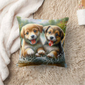 "Puppy Puddle Playtime" Kussen (Deken)