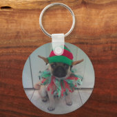 Puppy Pug Elf Sleutelhanger (Voorkant)