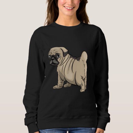 Puppy Pug Pet Cute Trui (Voorkant)