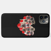 Puppy Pugs Dog Heart | Valentijnsdag Cadeau Case-Mate iPhone Case (Achterkant (horizontaal))