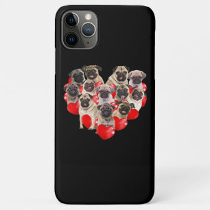 Puppy Pugs Dog Heart Valentijnsdag Cadeau Case-Mate iPhone Case