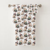 Puppy Pugs | Unicorn-patroon overbrengen Bad Handdoek (Insitu)
