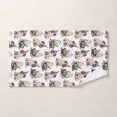 Puppy Pugs | Unicorn-patroon overbrengen Bad Handdoek (Handdoek)
