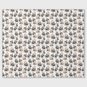Puppy Pugs | Unicorn-patroon overbrengen Cadeaupapier (Vlak)